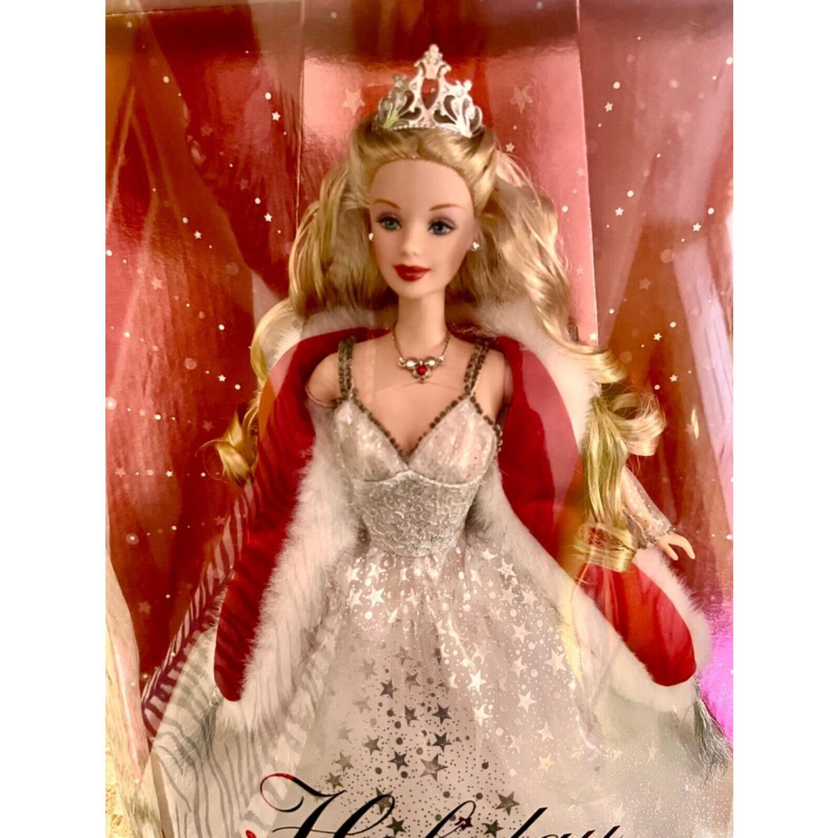 Barbie Holiday Celebration: 2001 White Silver Gown 50304 Nrfb