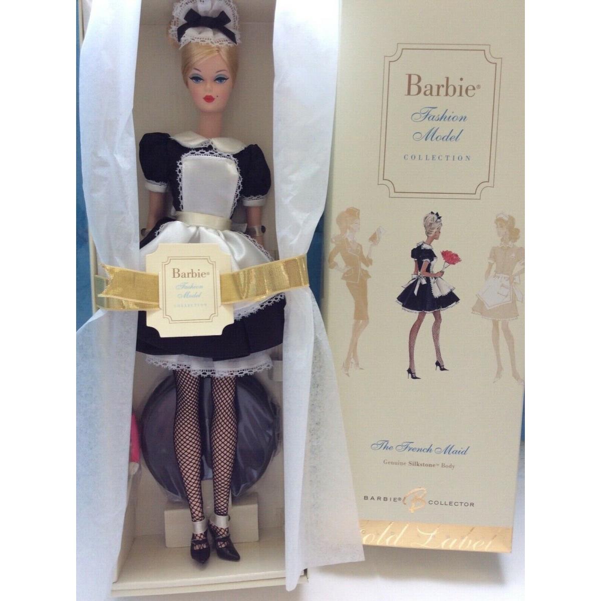 2005 Barbie Doll Silkstone Nrfb The French Maid Fashion Model Gold Label