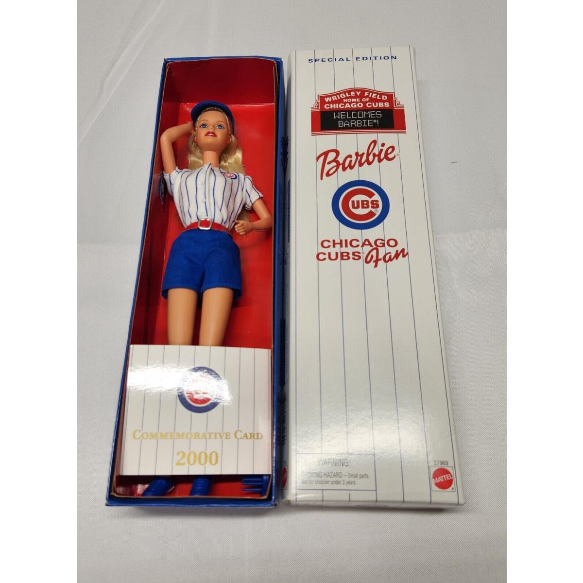 Commemorative Chicago Cubs Fan 2000 Barbie 27969 Game Day Special Edition