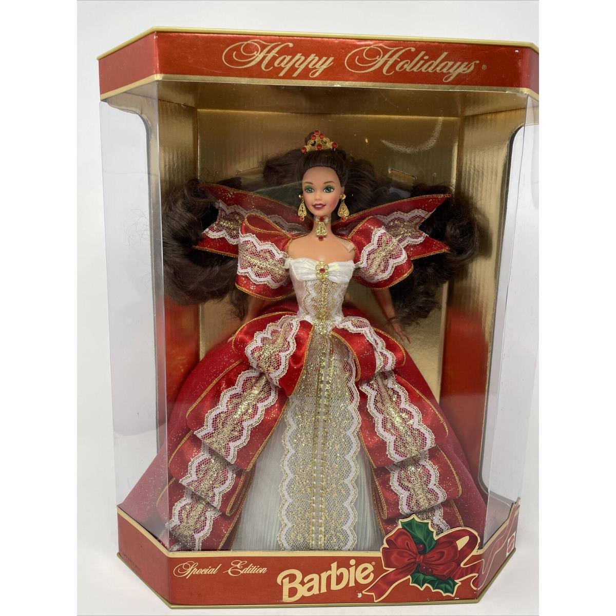 Happy Holidays Barbie 1997 Blue/ Green Eyes Misprint Nrfb