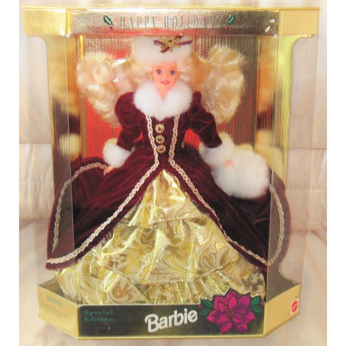 1996 Mattel Special Edition Happy Holidays Barbie Doll