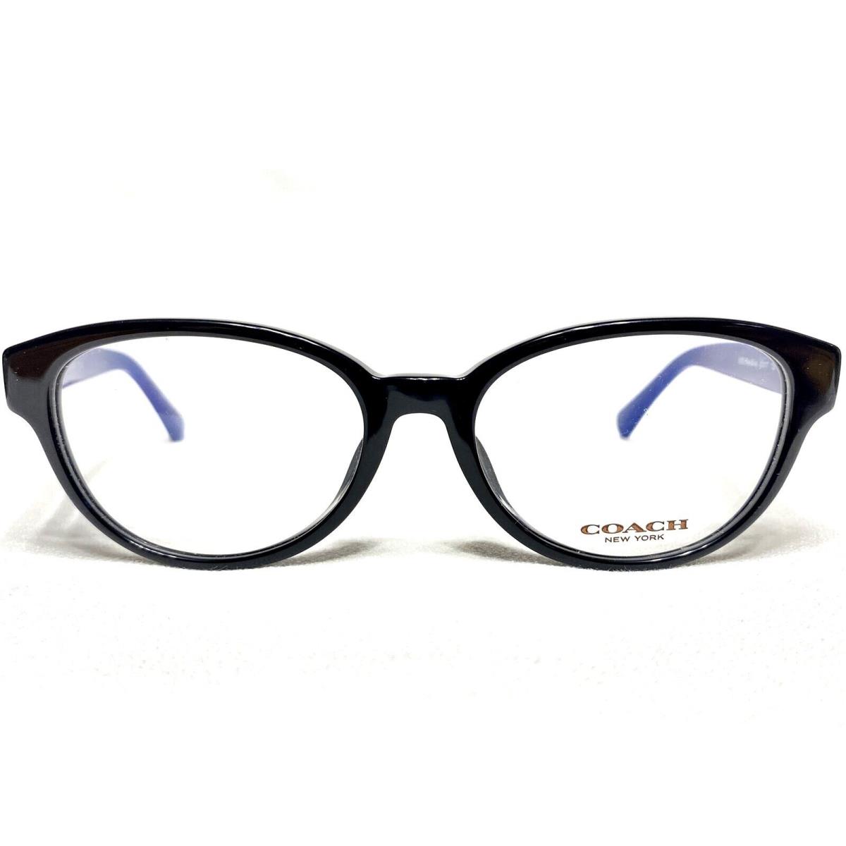 Coach HC6069F 5282 Womens Black/blue Oval Designer Eyeglasses Frames 53/17