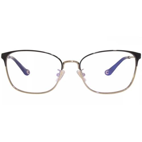 Coach HC5135 9346SB Eyeglasses Frame Women`s Black/light Gold Full Rim 55mm