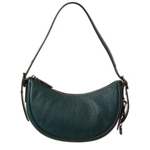 Coach Luna Leather Shoulder Bag Women`s Green