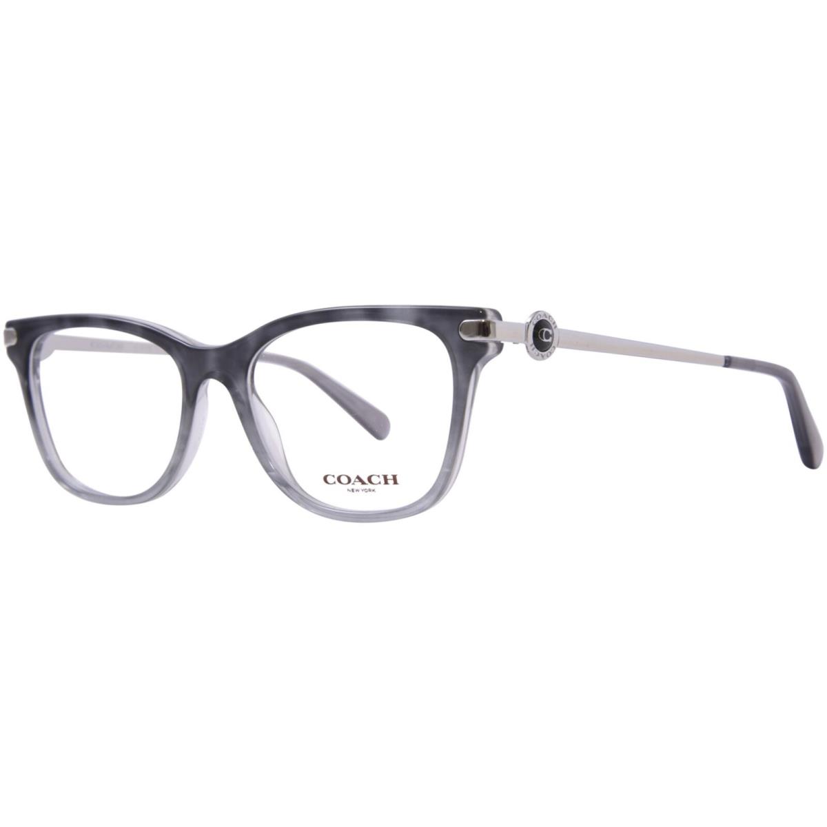 Coach HC6176 5651 Eyeglasses Frame Women`s Grey Tortoise Gradient Full Rim 51mm