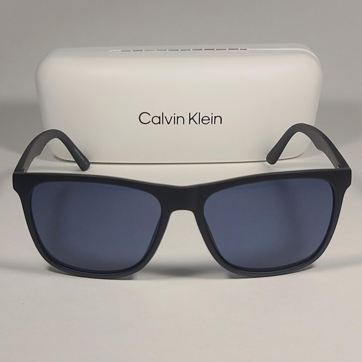 Calvin Klein Ck20520s 001 Rectangular Sunglasses Matte Black Frame Gray Lens 750779548578 6304