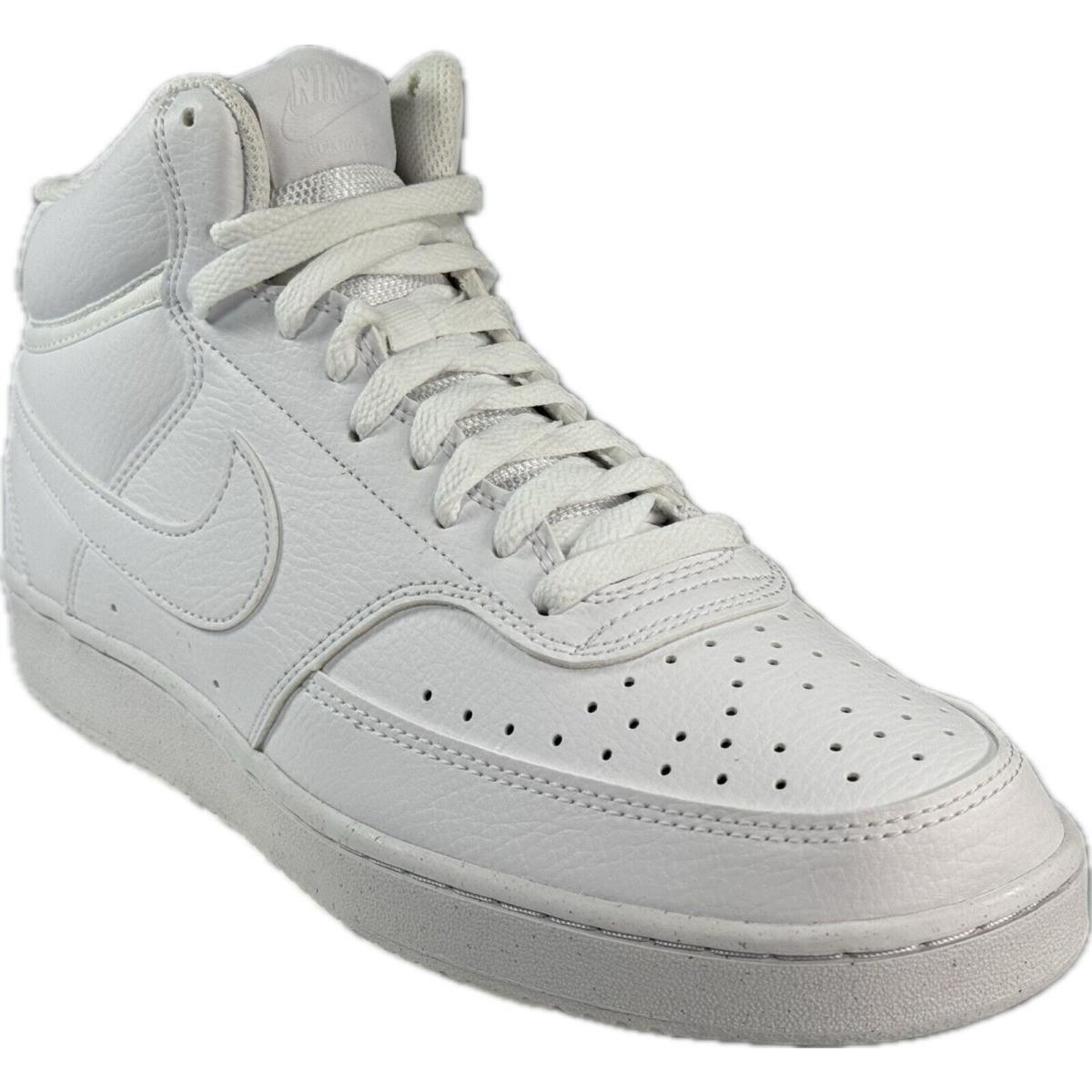 Nike Court Vision Mid Men`s White Basketball Shoes DN3577-100