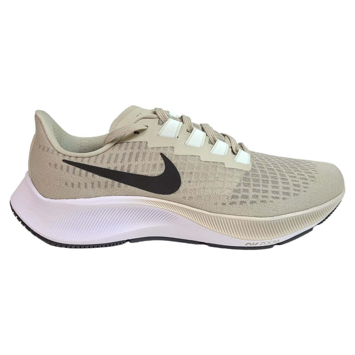 Nike Mens 9 11.5 Air Zoom Pegasus 37 Beige White Running Shoes BQ9646-200