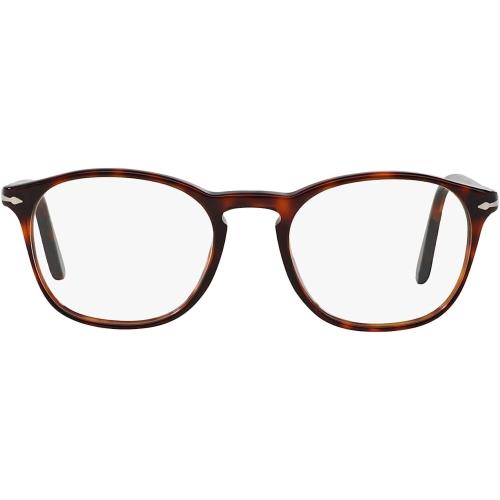 Persol PO3007V 24 50mm Square Eyewear Frames Havana/demo Lens