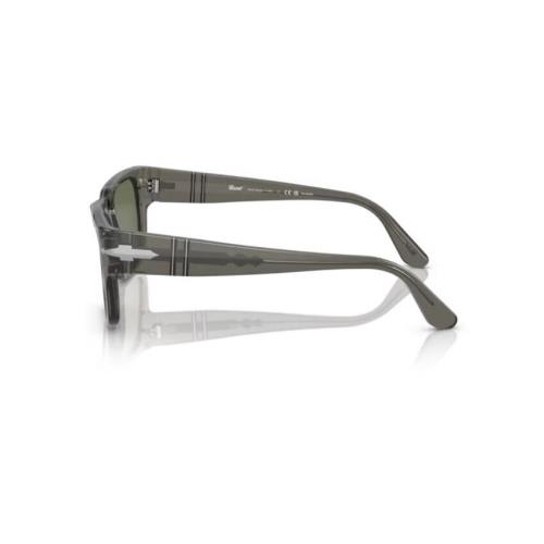 Persol 0PO3315S 110358 Transparent Taupe Gray/green Polarized Men`s Sunglasses