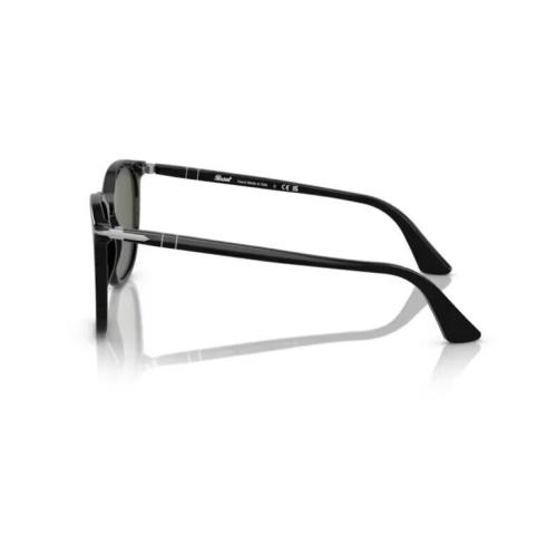 Persol 0PO3316S 95/31 Black/green Rectangular Unisex Sunglasses