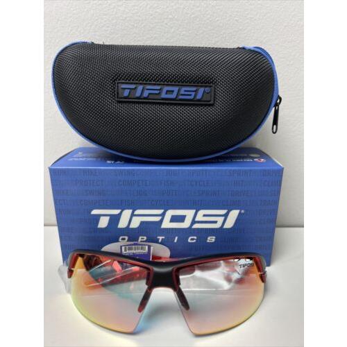 Tifosi Crit Clarion Fototec Single Lens Sunglasses Limited Edition Black / Red
