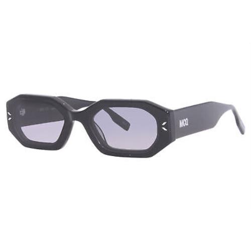 Alexander Mcqueen MQ0340S 001 Sunglasses Women`s Black/grey Gradient Lenses 53mm