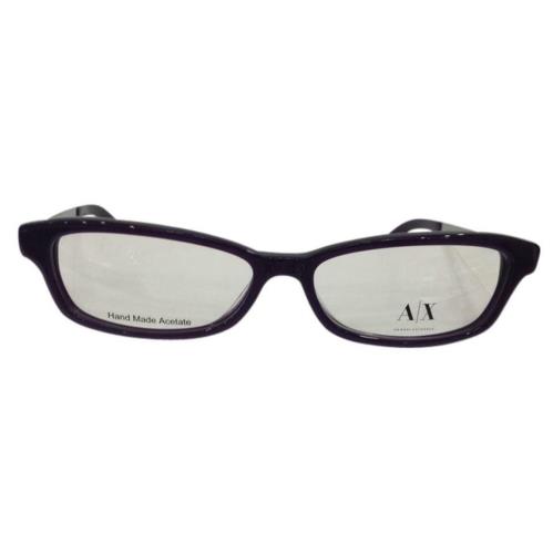 Armani Exchange AX239 AY2 Purple Plastic Eyeglasses Frame 52-14-135 Cat Eye RX