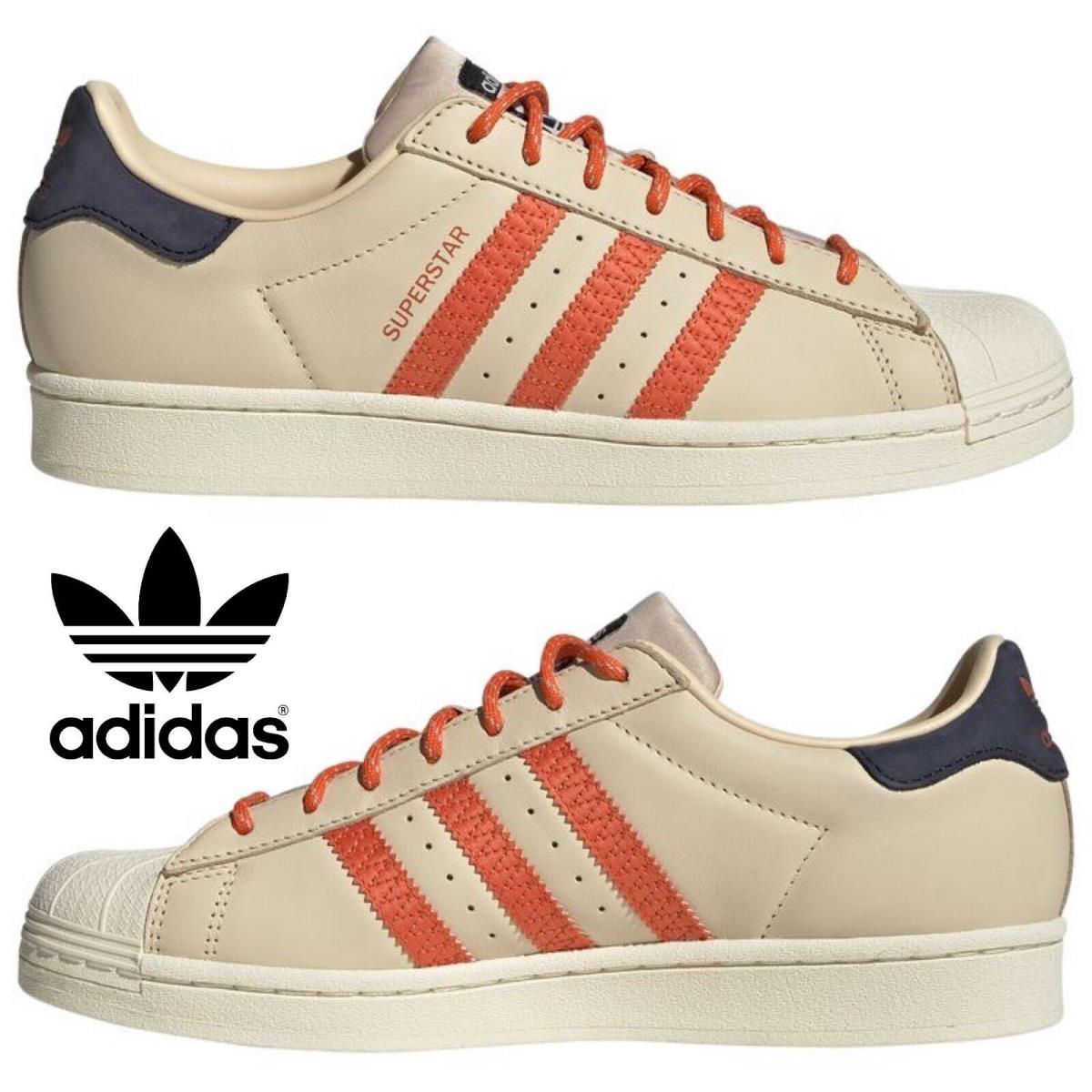 Adidas Originals Superstar Men`s Sneakers Comfort Sport Casual Shoes Sand Beige - Beige , Sand Strata/Magic Beige/Legend Ink Manufacturer