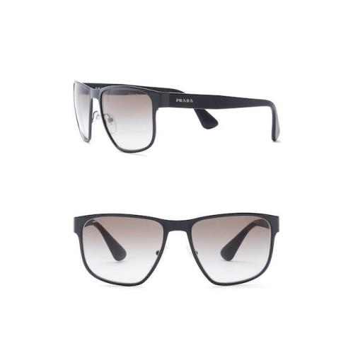 Prada Conceptual Lettering Logo Men`s Sunglasses SPR55S TKM-0A7 - Gray Frame, Smoke Gray Lens