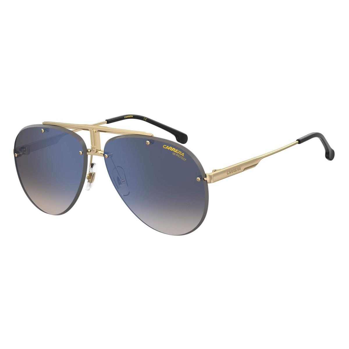 Carrera 1032S 2M2KM Gold Aviator Sunglasses with Blue Gradient Lenses