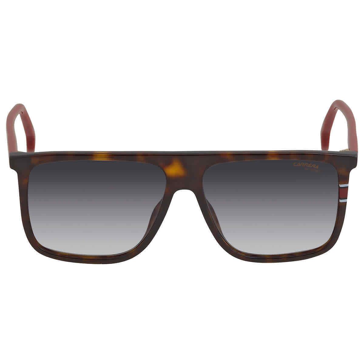 Carrera Grey Gradient Rectangular Men`s Sunglasses Carrera 172/N/S 0O63/9O 58 - Frame: Brown, Lens: Grey