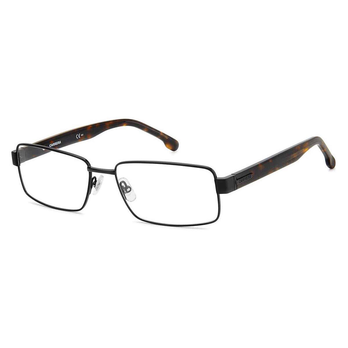 Carrera 8887 Eyeglasses Men Black Rectangle 57mm