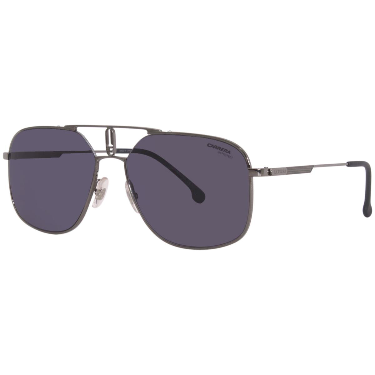 Carrera 1024/S KJ12K Sunglasses Dark Ruthenium/grey Lenses Pilot Shape 59mm - Frame: Gray, Lens: Gray