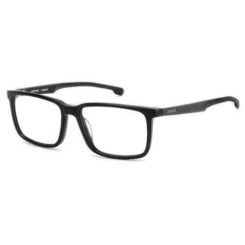 Carrera Carduc 026 0807 00 Black Rectangular Men`s Eyeglasses - Black Frame