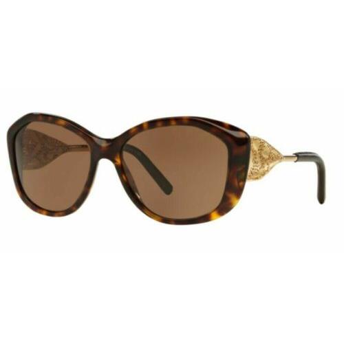 Burberry Womans Sunglasses BE4208QF 300273 57mm Dark Havana / Brown Lens