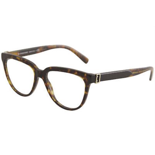 Burberry Women`s Eyeglasses BE2268 BE/2268 3681 Dark Havana Optical Frame 53mm