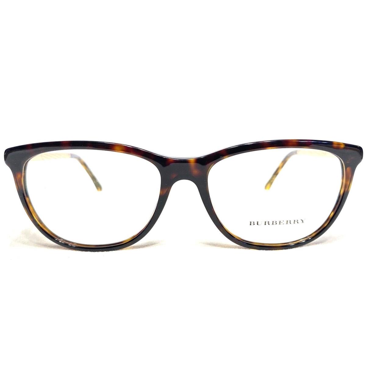 Burberry BE2189 3002 Womens Dark Havana Square Eyeglasses Frames 54/16 140