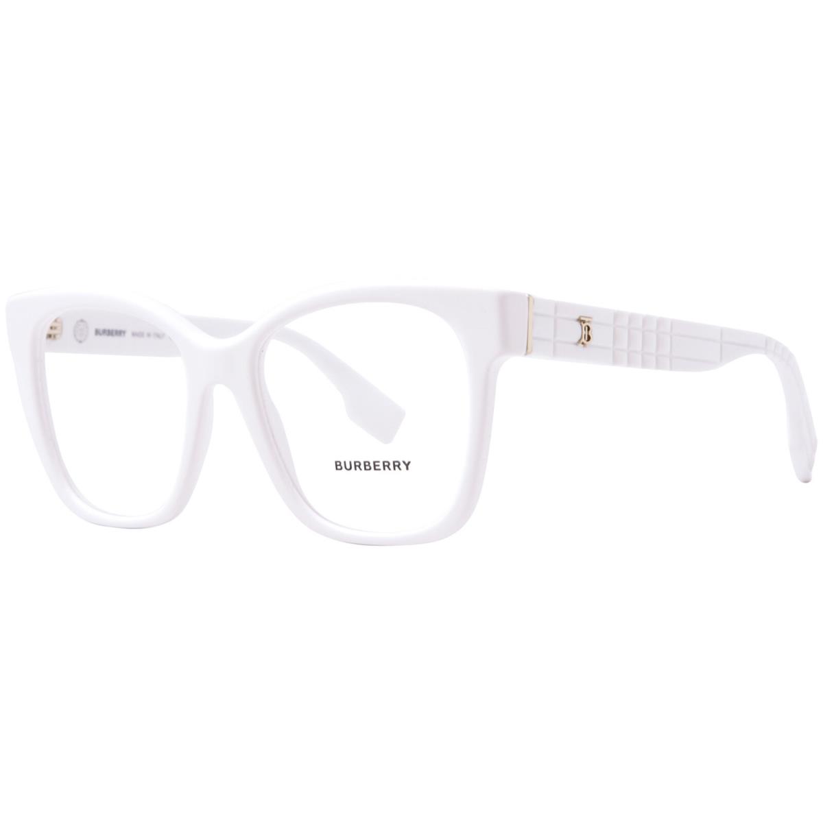 Burberry Sylvie BE2363 3007 Eyeglasses Women`s White Full Rim Square Shape 53-mm