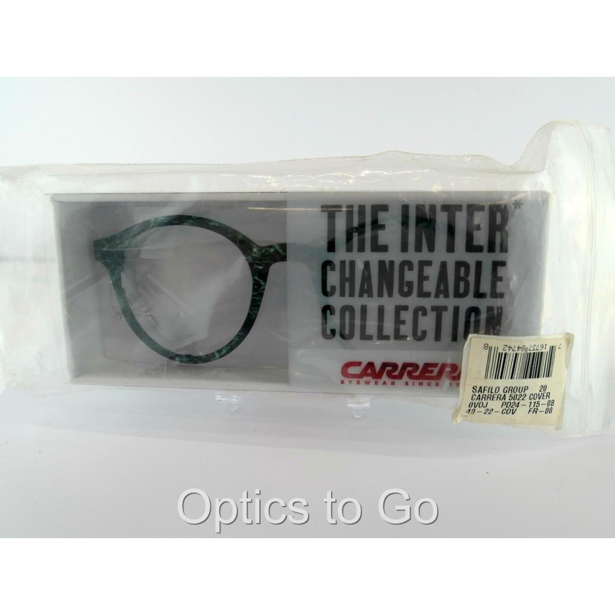 Carrera CA 5022 Cover Voj Black / Green 49-22 Eyeglass Frames