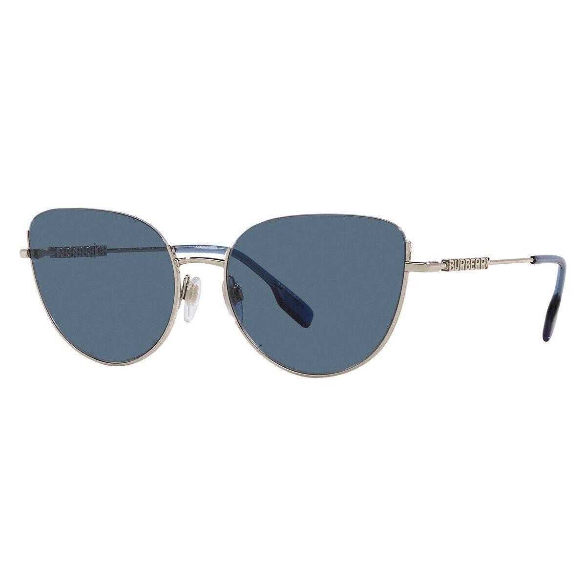 Burberry BE3144 110980 Light Gold/dark Blue 58-18-140 Sunglasses