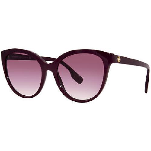 Burberry Betty BE4365 39798H Sunglasses Women`s Bordeaux/violet Gradient 55mm