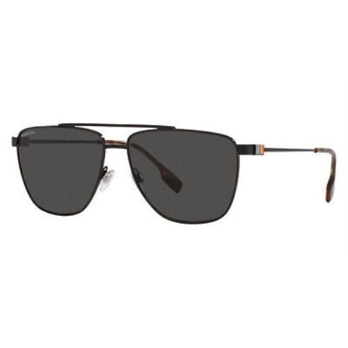 Burberry sunglasses Blaine - Black / Dark Gray Frame, Dark Gray Lens