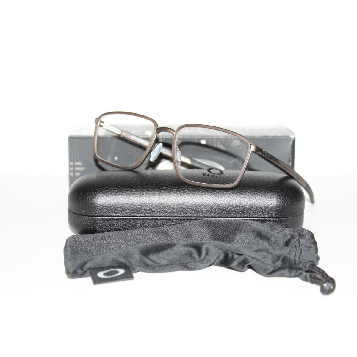 Oakley OX3235 03 Spindle Pewter Brown Eyeglasses 54-18-137 W/ Case - Brown Frame