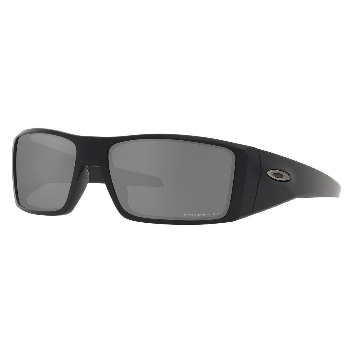 Oakley Heliostat OO9231 Sunglasses Men Rectangle 61mm - Frame: Matte Black / Prizm Black Polarized Mirrored, Lens: Prizm Black Polarized Mirrored