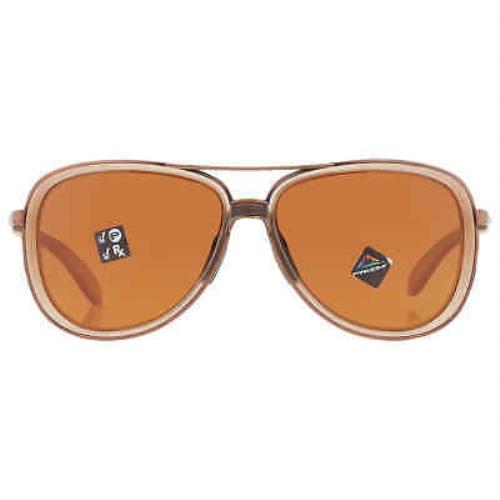 Oakley Split Time Prizm Bronze Polarized Pilot Ladies Sunglasses OO4129 412923