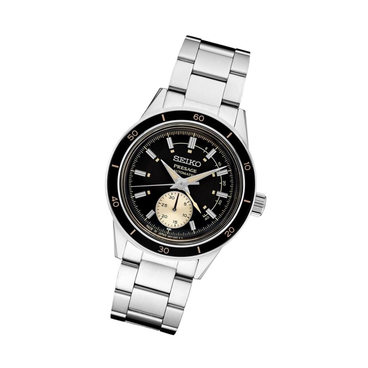 Seiko Presage Style `60s Collection SSA449 Automatic 41mm Watch - Dark Gray Dial