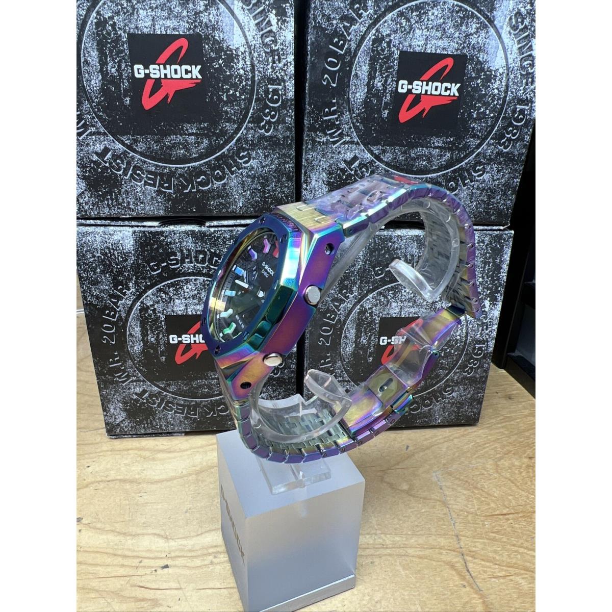 Casiooak G-shock GA2100 AP Royal Oak Rainbow Insert Case and Bracelet