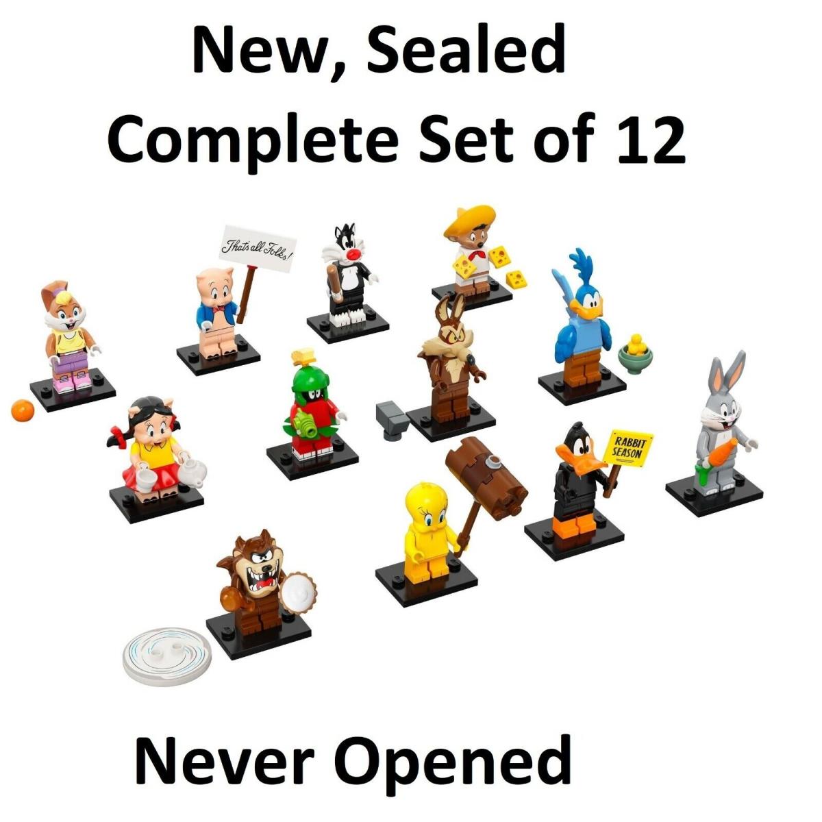 Complete Set of 12 Lego Looney Tunes Collectible Minifigures 71030