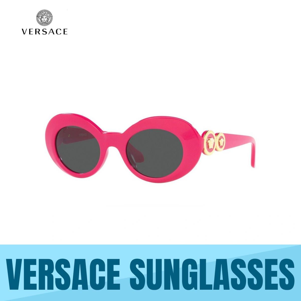 Kids Sunglasses VK4428U 536787 Fuchsia-dark Grey Girls 45MM by Versace