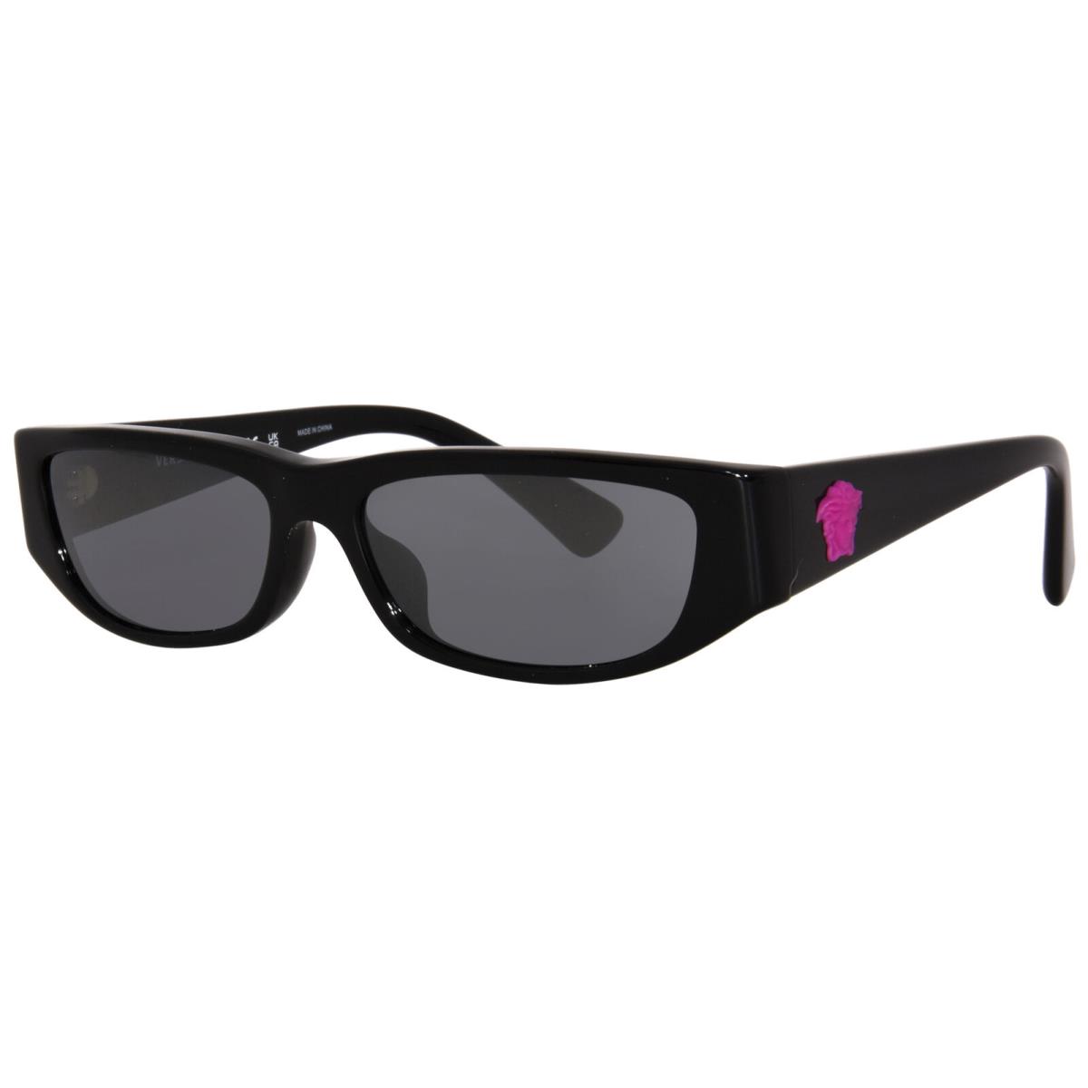 Versace VK-4002U GB1/6G Sunglasses Youth Kids Girl`s Black/pink/grey Mirror 50mm