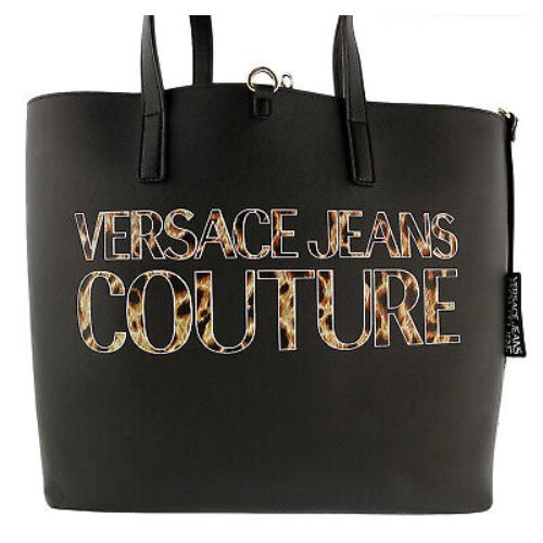 Versace Jeans Couture Reversible Signature Animal Print Large Shopper