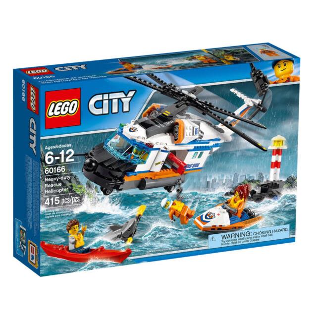 2017 Lego City Heavy-duty Rescue Helicopter 60166 - Complete Set