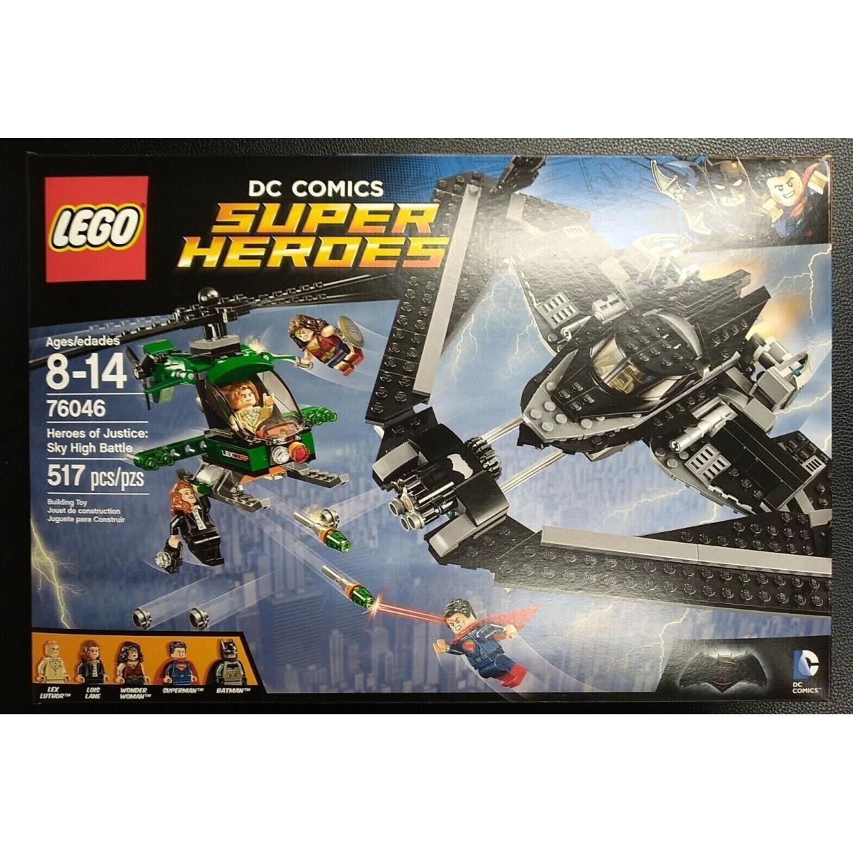 Lego Super Heroes Heroes of Justice: Sky High Battle 76046 Building Kit 517 Pcs