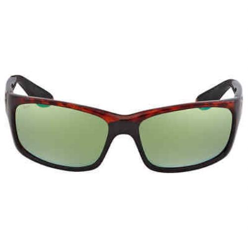 Costa Del Mar Jose Green Mirror Polarized Polycarbonate Men`s Sunglasses JO 10 - Frame: Brown, Lens: Green