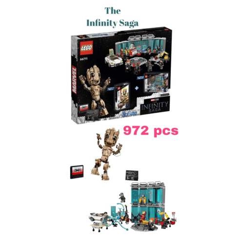 Lego 66711 - The Infinity Saga 2 in 1 Pack. Lego 76216 and Lego 76217 Baby Groot