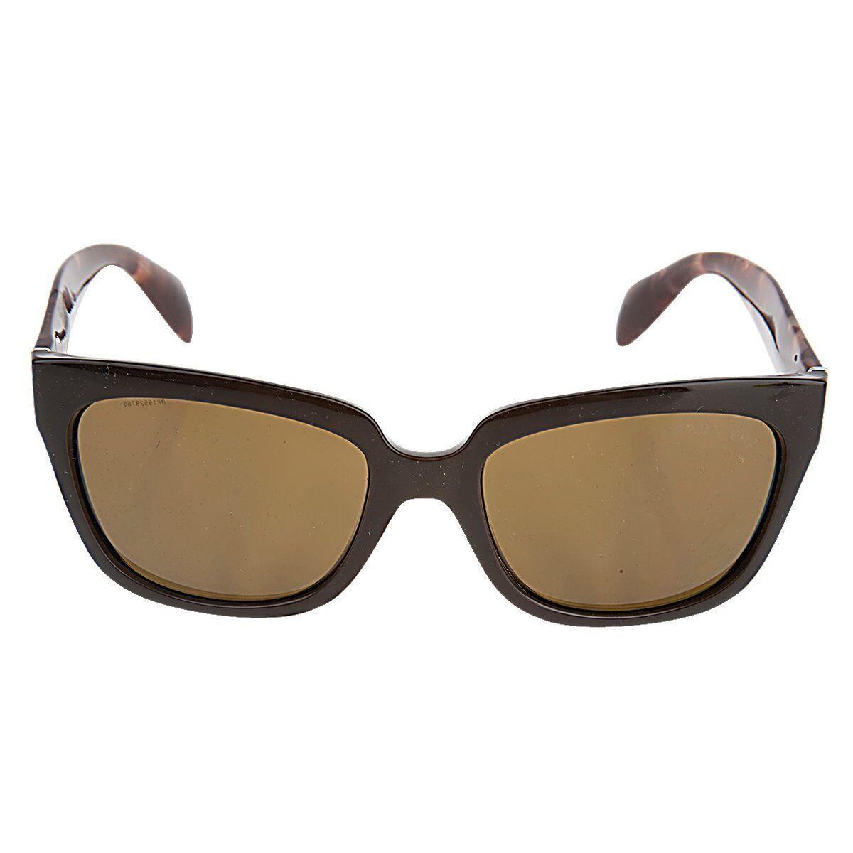 Prada Unisex Tortoise Sunglasses Spr 07PS DHO5Y1 - Tortoise Frame, Brown Lens