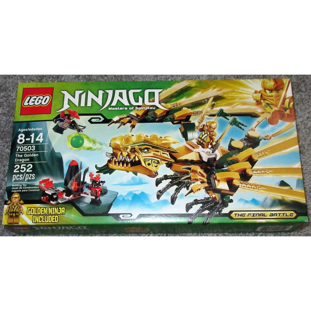 Lego Ninjago 70503 The Golden Dragon Retired Nisb Lloyd Golden Ninja