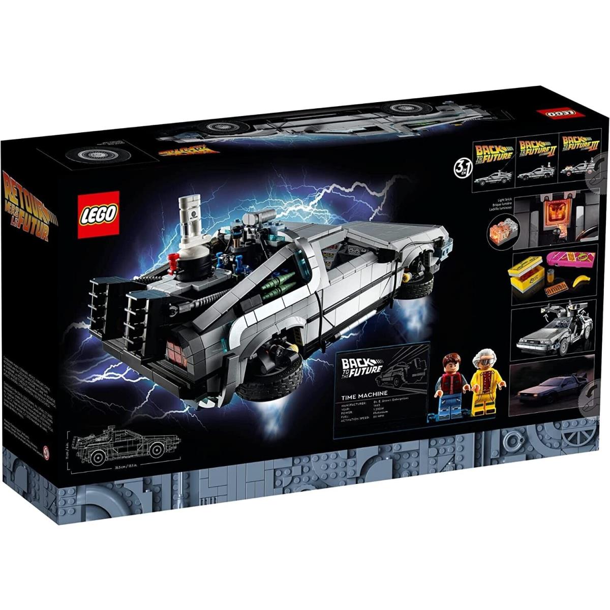 Lego 10300 Back to The Future Time Machine Building 1 of 3 Versions of The Time