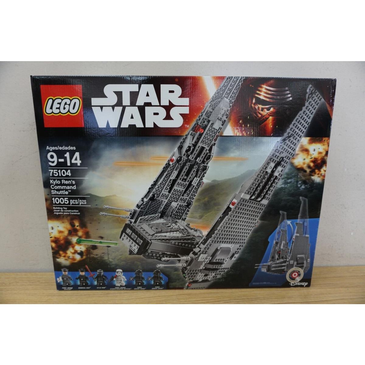 Lego Star Wars: Kylo Ren`s Command Shuttle 75104 1005 Pcs Retired/complete Set